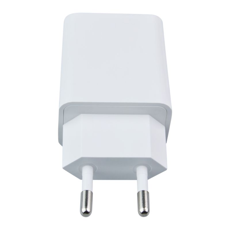 Ładowarka sieciowa DPM Solid 2 x USB 2,4 A biała