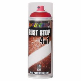 Lakier antykorozyjny Dupli Color Rust Stop RAL 3000 czerwony 0,4 l