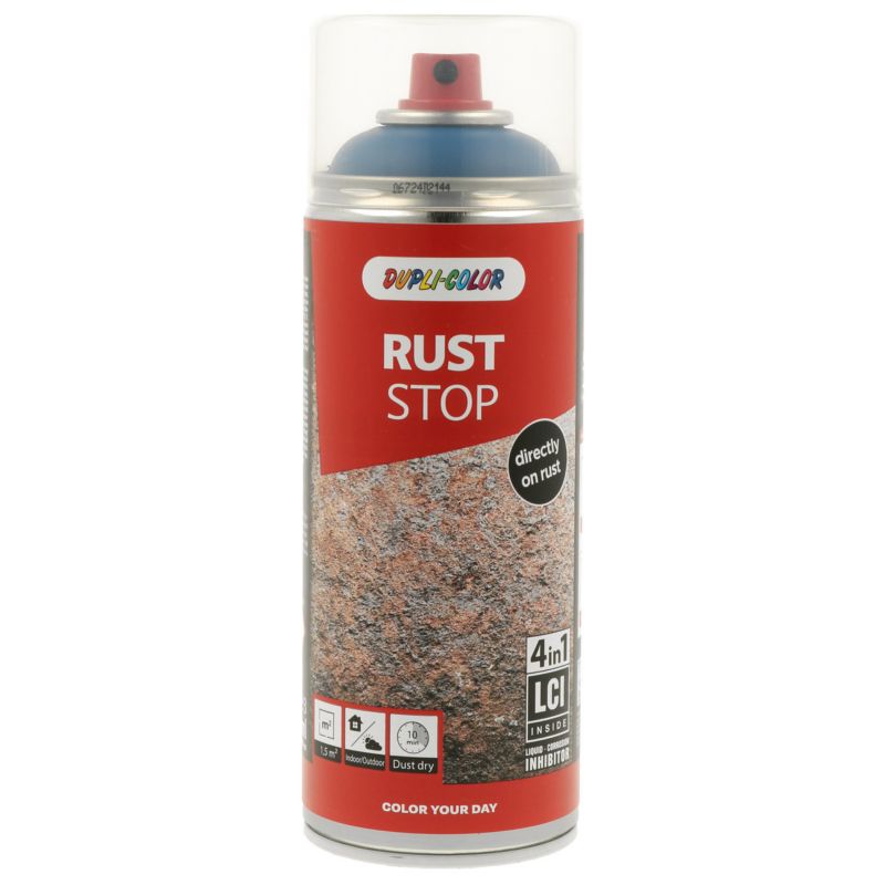 Lakier antykorozyjny Dupli Color Rust Stop RAL 5010 niebieski 0,4 l