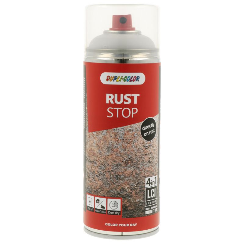 Lakier antykorozyjny Dupli Color Rust Stop RAL 7035 jasny szary 0,4 l