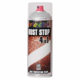 Lakier antykorozyjny Dupli Color Rust Stop RAL 7035 jasny szary 0,4 l