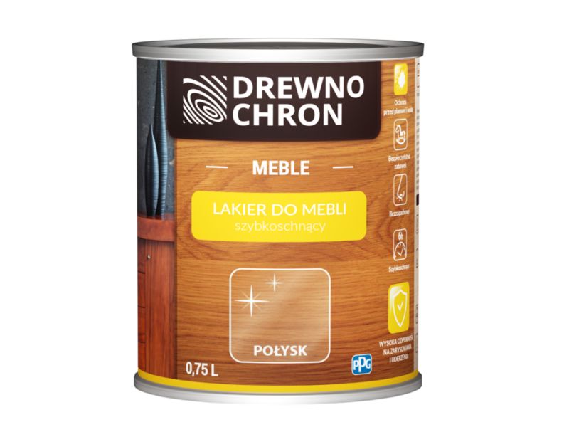 Lakier do mebli Drewnochron połysk 0,75 l