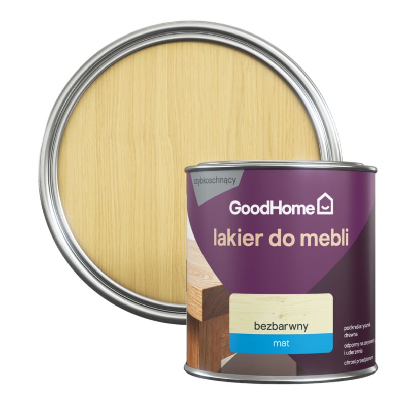 Lakier do mebli GoodHome bezbarwny mat 0,75 l