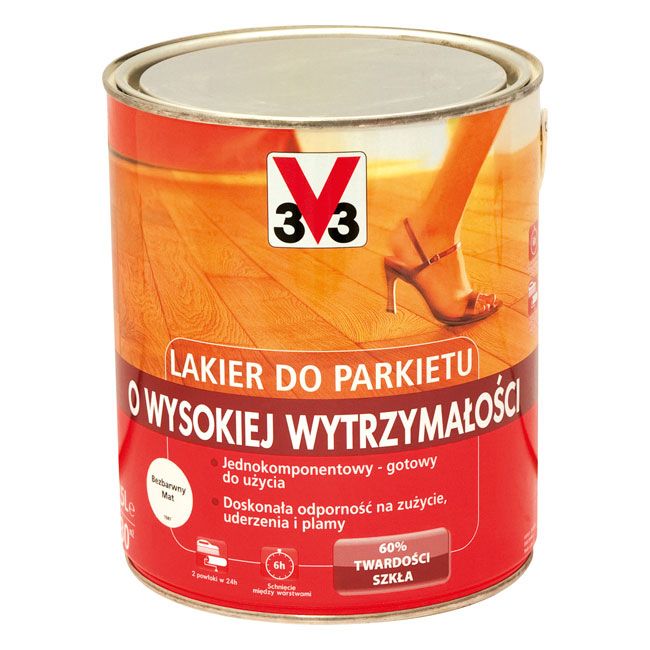 Lakier do parkietu V33 mat 2,5 l