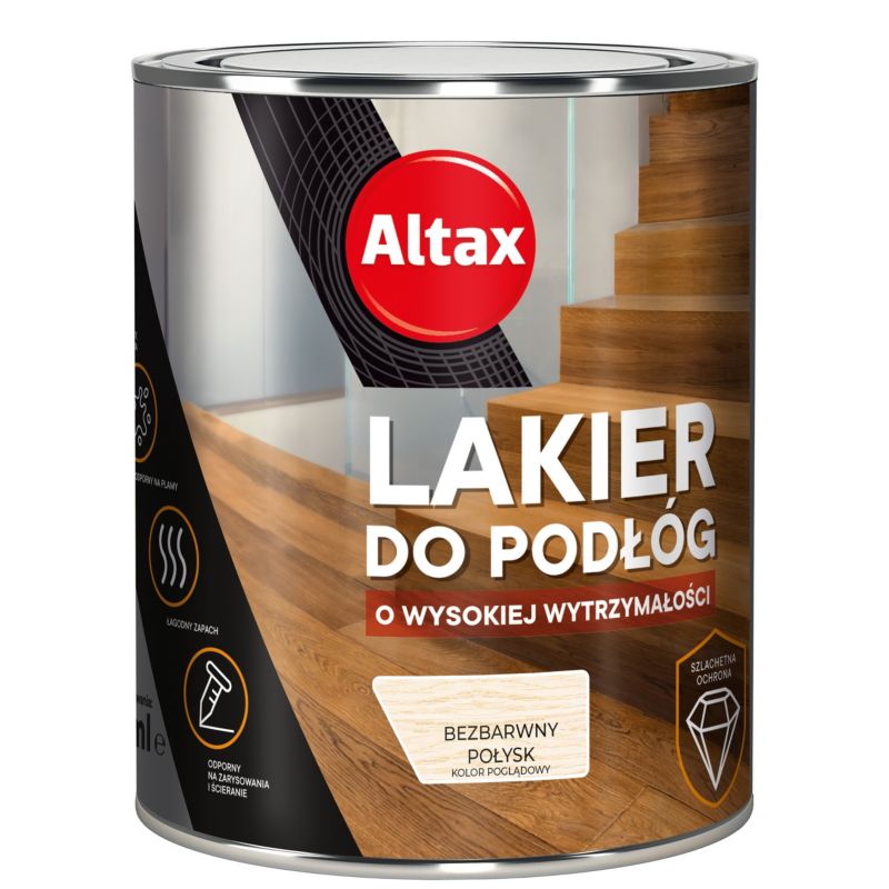 Lakier do podłóg Altax Twardy Jak Diament bezbarwny połysk 0,75 l