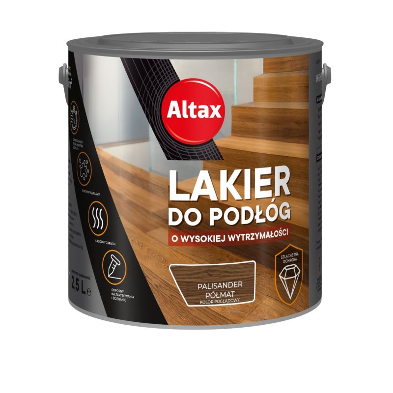 Lakier do podłóg Altax Twardy Jak Diament palisander 2,5 l