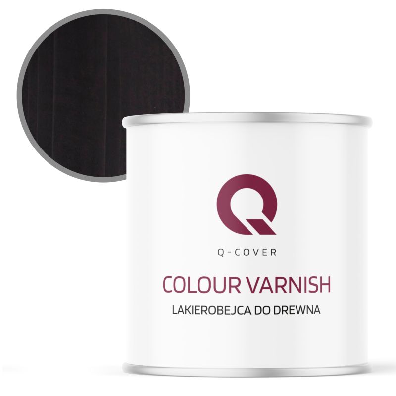 Lakierobejca do Drewna 3w1 Q-Cover Czarny Satyna 2.5L