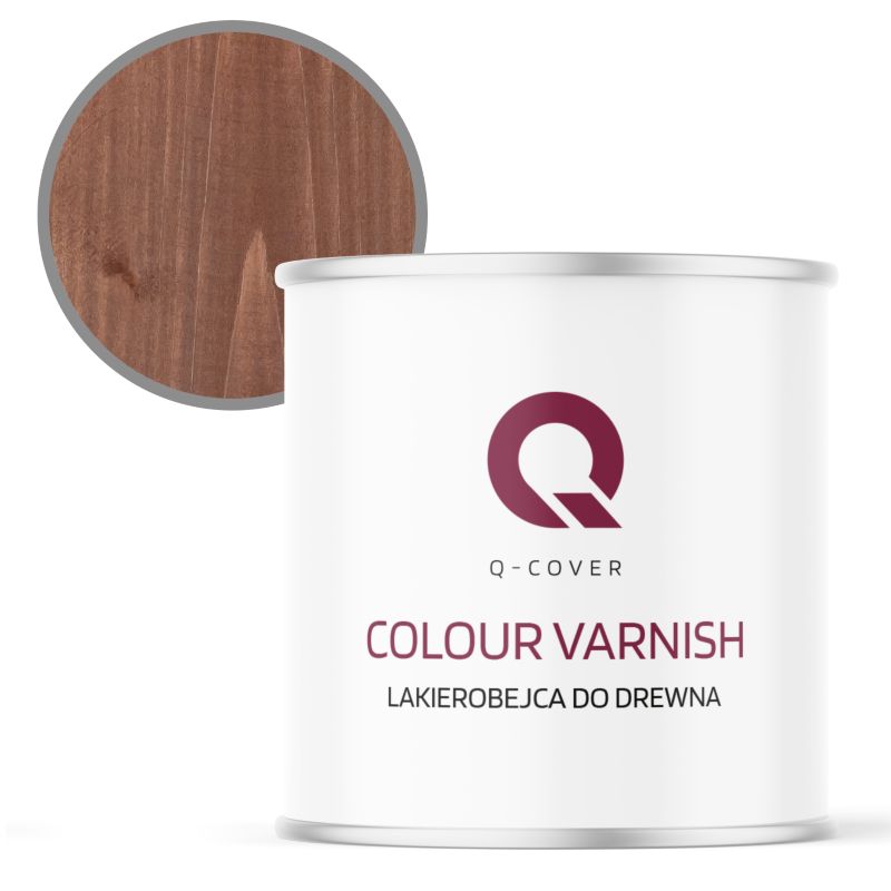 Lakierobejca do Drewna 3w1 Q-Cover Orzech ciemny Półmat 2.5L