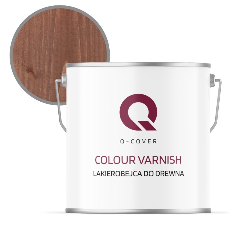 Lakierobejca do Drewna 3w1 Q-Cover Orzech ciemny Satyna 5L
