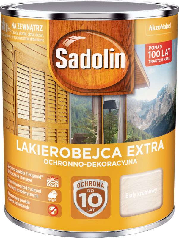 Lakierobejca Sadolin Extra biały kremowy 0,75 l
