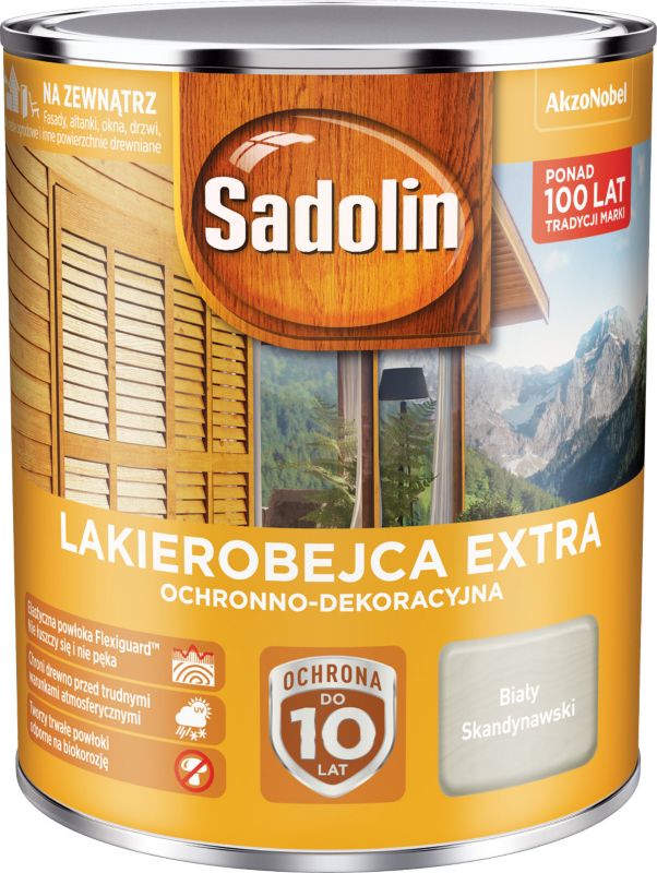Lakierobejca Sadolin Extra biały skandynawski 0,75 l