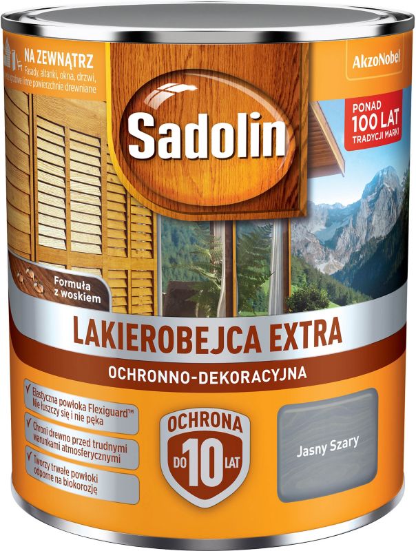 Lakierobejca Sadolin Extra jasny szary 0,75 l