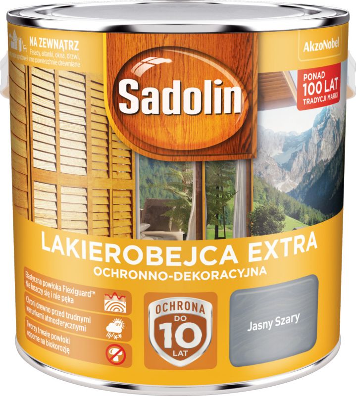 Lakierobejca Sadolin Extra jasny szary 2,5 l