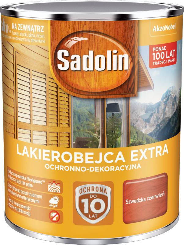 Lakierobejca Sadolin Extra szwedzka czerwień 0,75 l