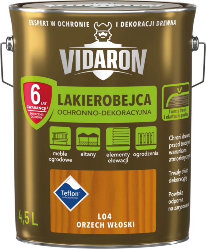 Lakierobejca Vidaron orzech włoski 4,5 l