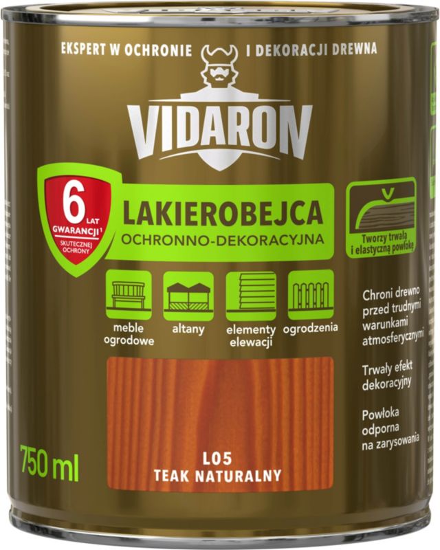 Lakierobejca Vidaron teak naturalny 0,75 l