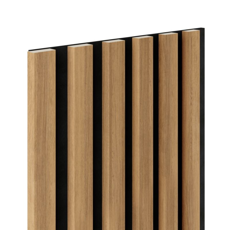 Lamel ścienny na czarnym filcu 6L Marbet Design WOODLINE 270x30 cm Dąb jasny  1 szt.
