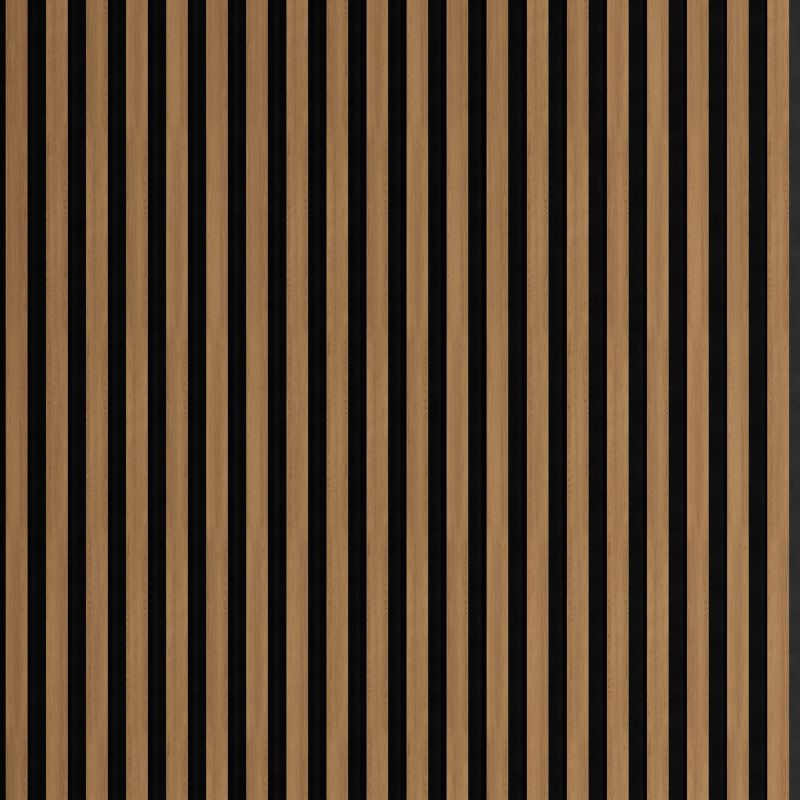 Lamel ścienny na czarnym filcu 6L Marbet Design WOODLINE SLIM 270x30 cm Dąb jasny 1 szt.