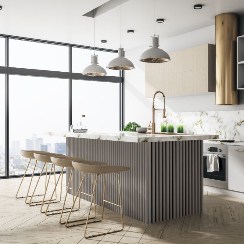 Lamel ścienny Stegu Linea Slim 265 x 15 cm Panel beż / czarny 3 elementy - 1szt.
