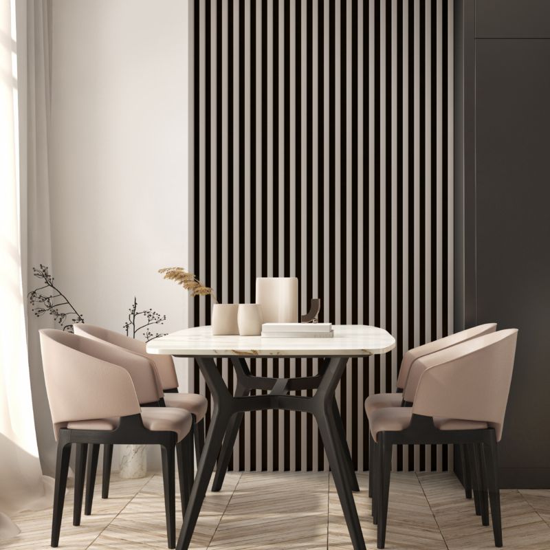 Lamel ścienny Stegu Linea Slim 265 x 15 cm Panel beż / czarny 3 elementy - 1szt.