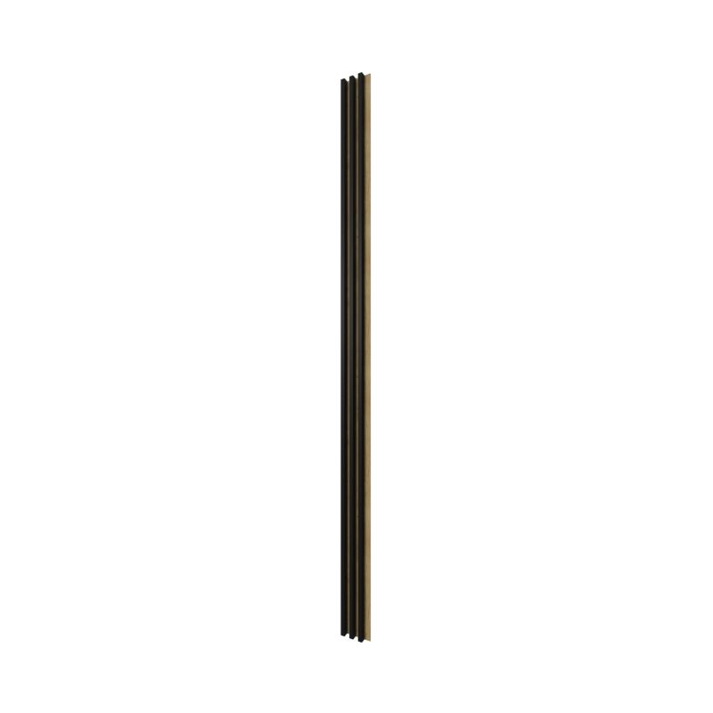 Lamel ścienny Stegu Linea Slim 265 x 15 cm Panel czarny / dąb 3 elementy - 1szt.