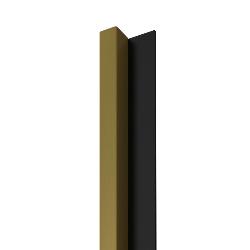 Lamel ścienny Stegu Linea Slim 265 x 5,4 cm Panel złoty / czarny 1 element - 1szt.