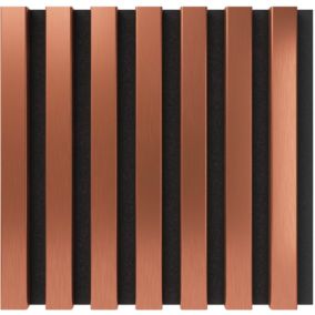 Lamel mini Vertical Line 300 x 300 mm czarny / miedź na filcu