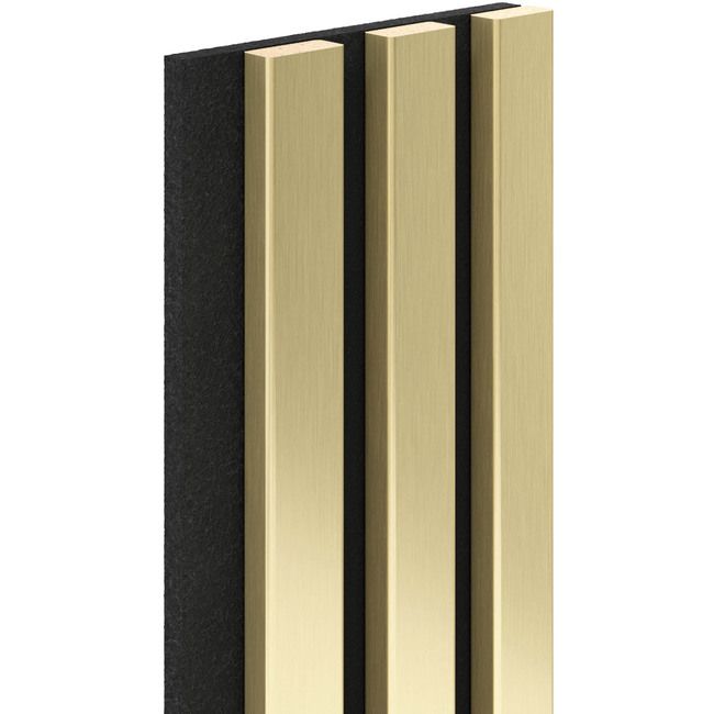 Lamel ścienny na filcu Slim Vertical Line 265 x 13,2 cm czarny / złoty