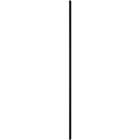 Lamel ścienny pojedynczy Stegu 275 x 2,8 cm czarny