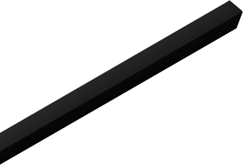 Lamel ścienny pojedynczy Stegu Linea Single MDF 275 x 2,8 cm czarny