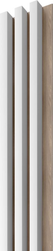 Lamel ścienny Stegu 275 x 17,6 cm dąb/biały 3 elementy