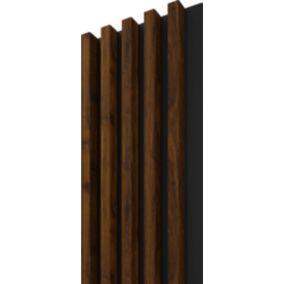 Lamel ścienny Stegu Comfort 265 x 24,5 cm hazelnut/black 5 elementów