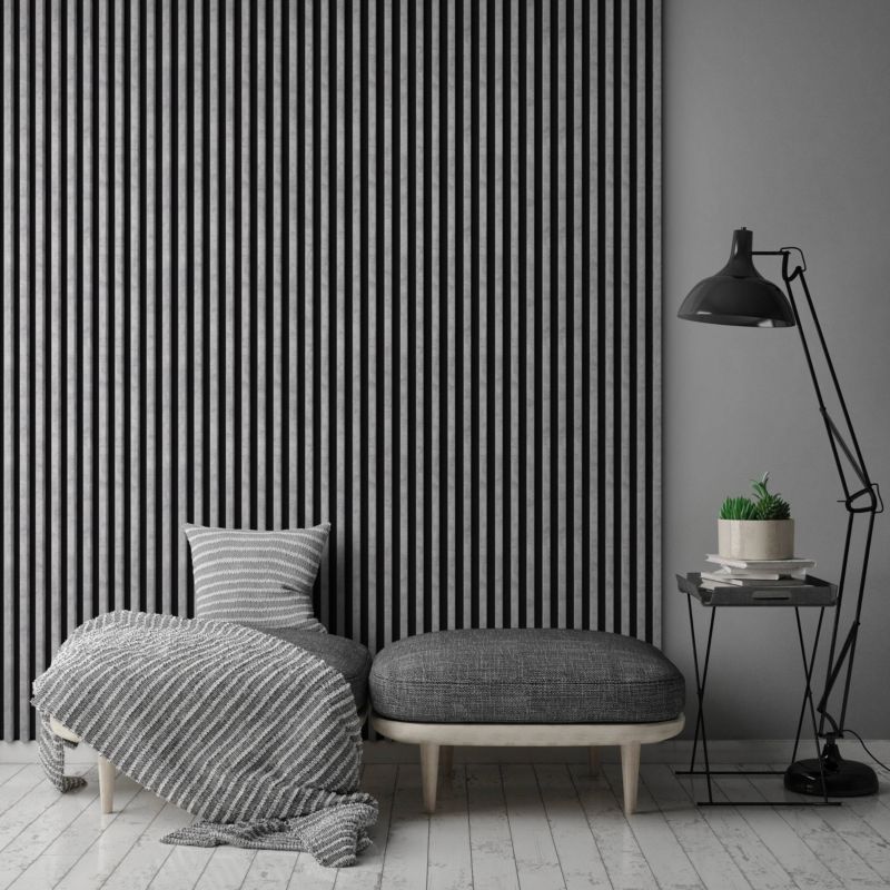 Lamel ścienny Stegu Comfort 265 x 24,5 cm urban/black 5 elementów