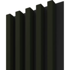 Lamel ścienny Stegu Linea Comfort Botanic 265 x 24,5 cm black 5 elementów