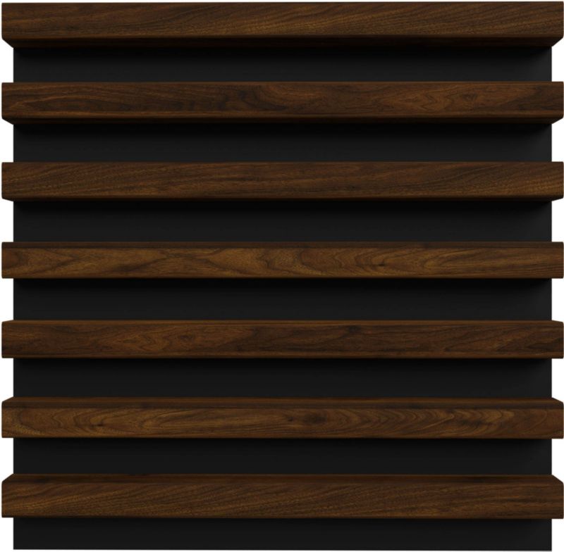 Lamel ścienny Stegu Linea Hazelnut mini 33,6 x 33,6 cm black