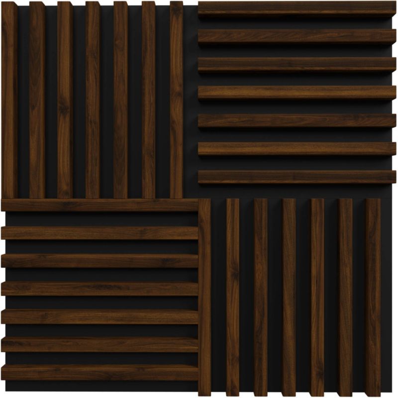 Lamel ścienny Stegu Linea Hazelnut mini 33,6 x 33,6 cm black