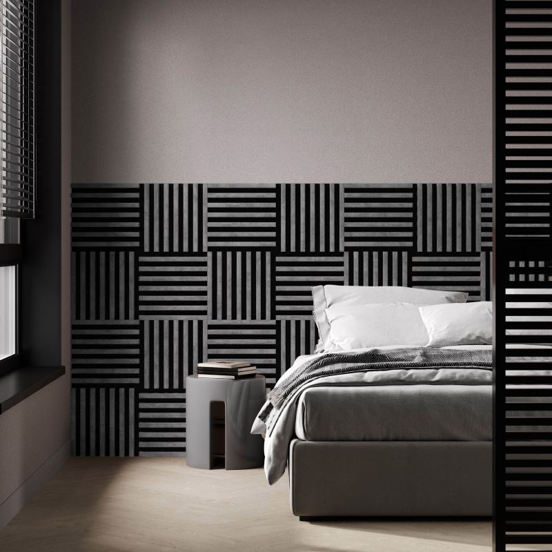 Lamel ścienny Stegu Linea Urban mini 33,6 x 33,6 black