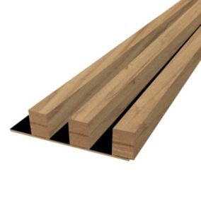 Lamel ścienny Stira Door 27,5 x 18,6 cm Dąb Grand czarny