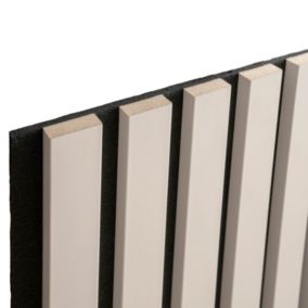 Lamele ścienne BD art. pionowe poziome 275x30 BD art. panele akustyczne kaszmir beż 7 elementów 1 szt.