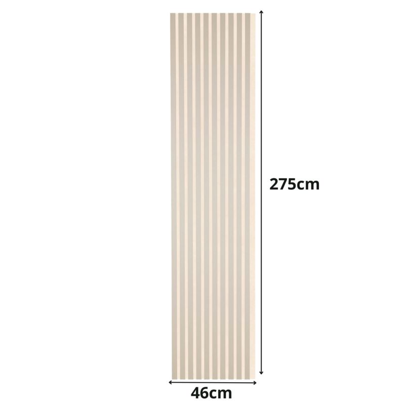 Lamele Ścienne na Beżowym Filcu SunWood 275x46cm Panele Dekoracyjne Kaszmir 1 szt.