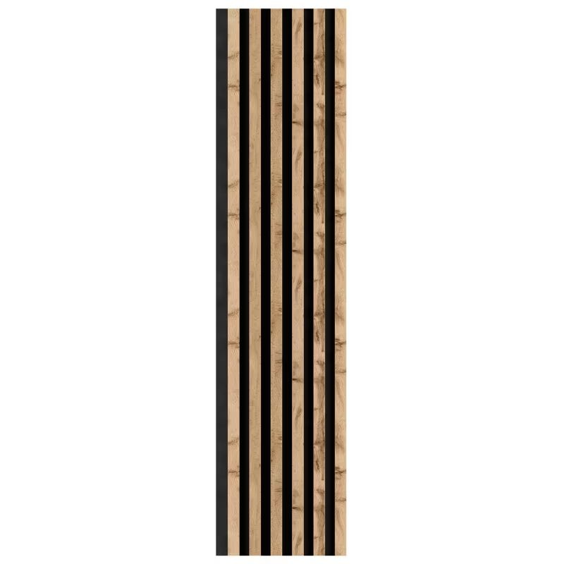 Lamele ścienne na czarnym filcu 6L Marbet Design WOODLINE 270x30 cm Dąb Wotan 1 szt.
