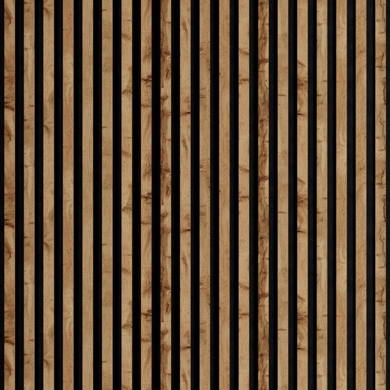 Lamele ścienne na czarnym filcu 6L Marbet Design WOODLINE 270x30 cm Dąb Wotan 1 szt.