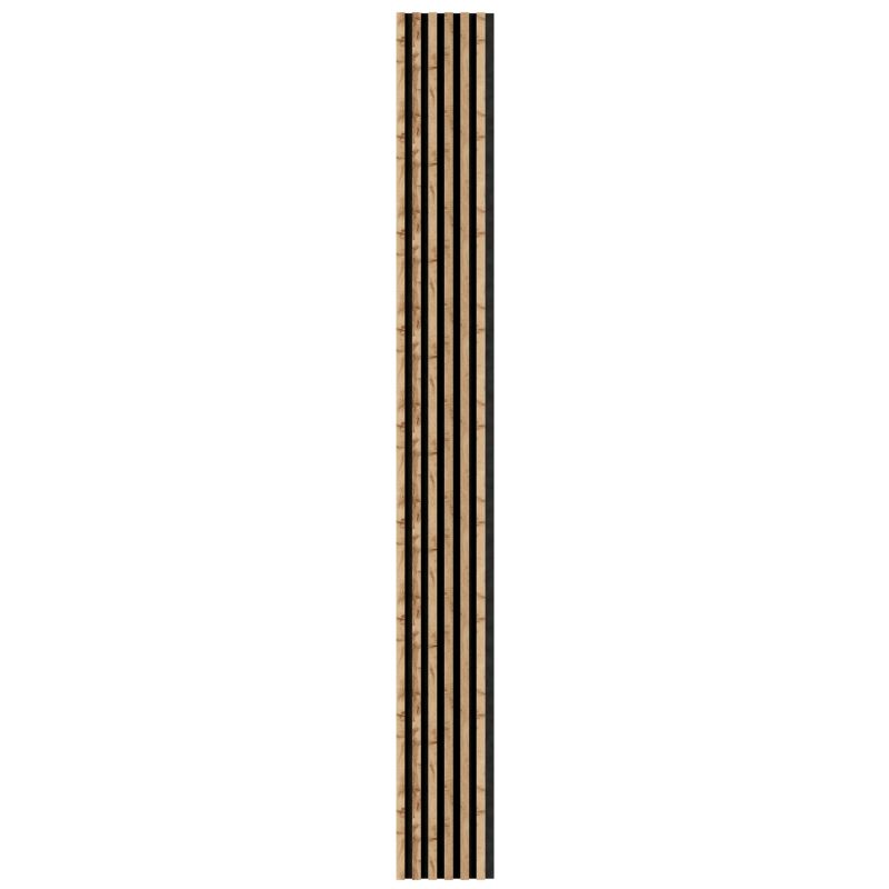 Lamele ścienne na czarnym filcu 6L Marbet Design WOODLINE 270x30 cm Dąb Wotan 1 szt.