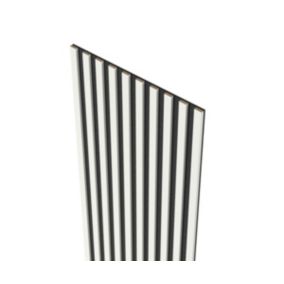 Lamele na czarnym filcu 26,5 x 275 cm Mebano PRO biały półmat 8 szt.