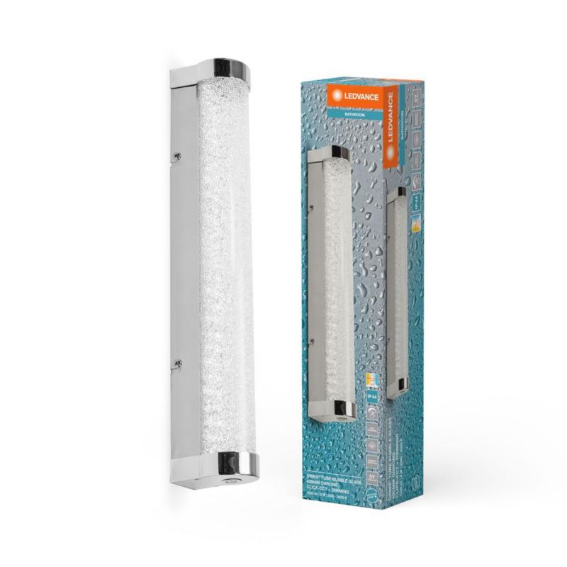 Lampa Łazienkowa Ledvance LED Kinkiet Ściemnialny 9W 900lm CCT Chrom IP44 40cm 1 szt.