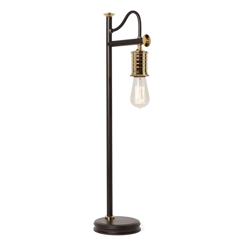 Lampa biurkowa Elstead Douille czarna-mosiądz polerowany-przezroczysty  1 x E27 x 60W IP20 wym: 68.6 x 15 x 19.3 cm metal - 1 szt.
