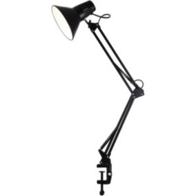 Lampa biurkowa Goldlux Worker 1-punktowa E27 czarna