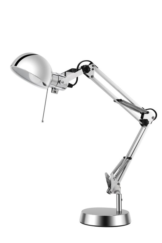 Lampa biurkowa GoodHome Bakossi 1-punktowa E14 chrom
