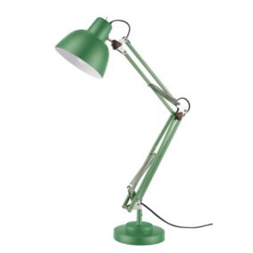 Lampa biurkowa GoodHome Ginaz 1-punktowa E14 zielona