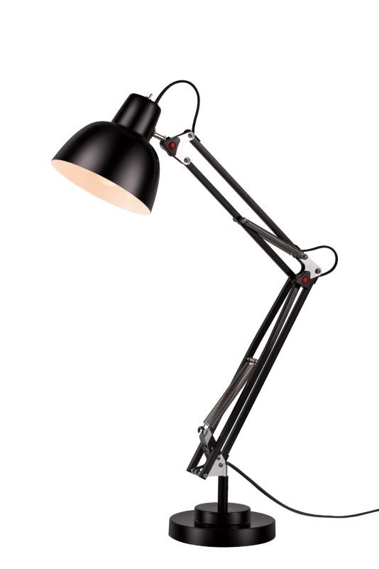 Lampa biurkowa GoodHome Ginaz E14 czarna